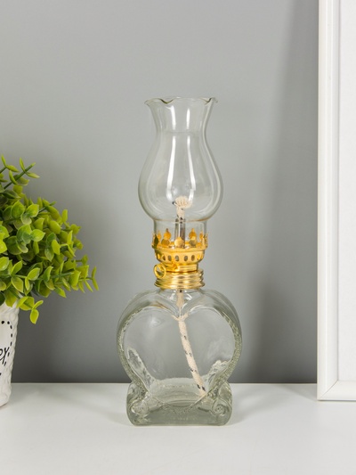 Керосиновая лампа декоративная «Сердце Алладина» прозрачный 7.5×7.5×19 см RISALUX