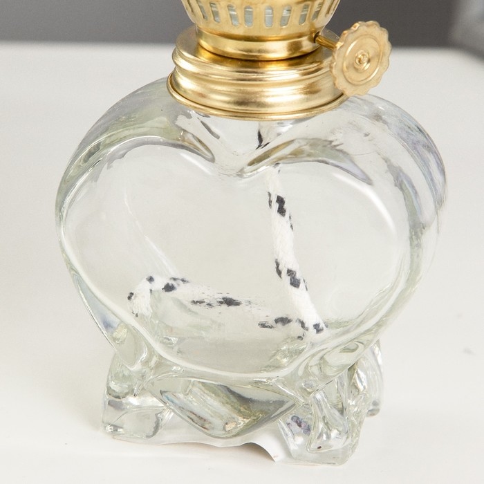 Керосиновая лампа декоративная "Сердце Алладина" прозрачный 7,5х7,5х19 см RISALUX - фото 1887135140