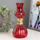 Керосиновая лампа декоративная "Алладин" красный  8*8*20 см - фото 3061235