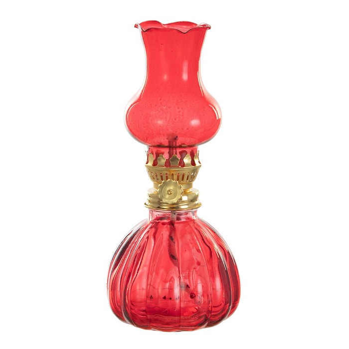 Керосиновая лампа декоративная "Алладин" красный  8*8*20 см RISALUX - фото 1885666453