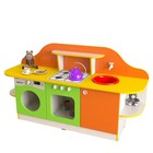 Игровая кухня «Юная хозяюшка», 1600×450×850 мм, цвет разноцветный - фото 109564796
