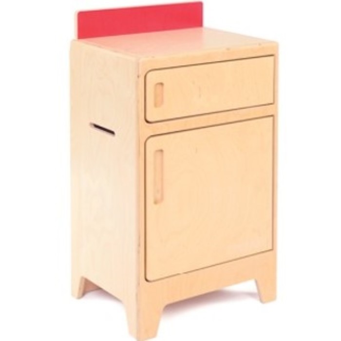 Игровой холодильник, 400×350×840 мм, цвет бежевый / красный - Фото 1