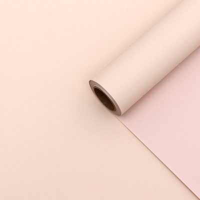 Пленка для цветов тонированная, матовая, пудровый, 0.5×10 м, 65 мкм