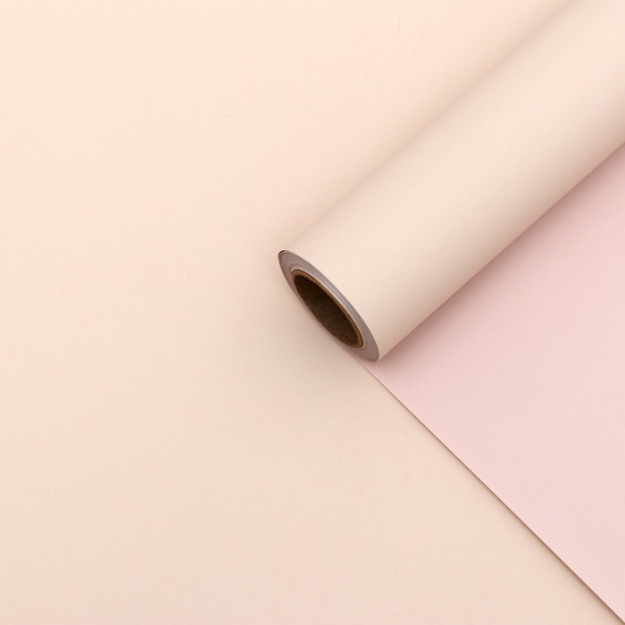 Пленка для цветов тонированная, матовая, пудровый, 0.5×10 м, 65 мкм - Фото 1