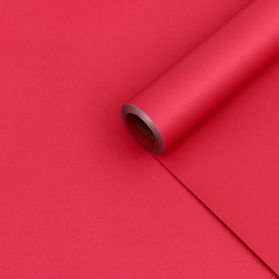 Пленка для цветов тонированная, матовая, вишневый, 0.5×10 м ±1 см, 65 мкм