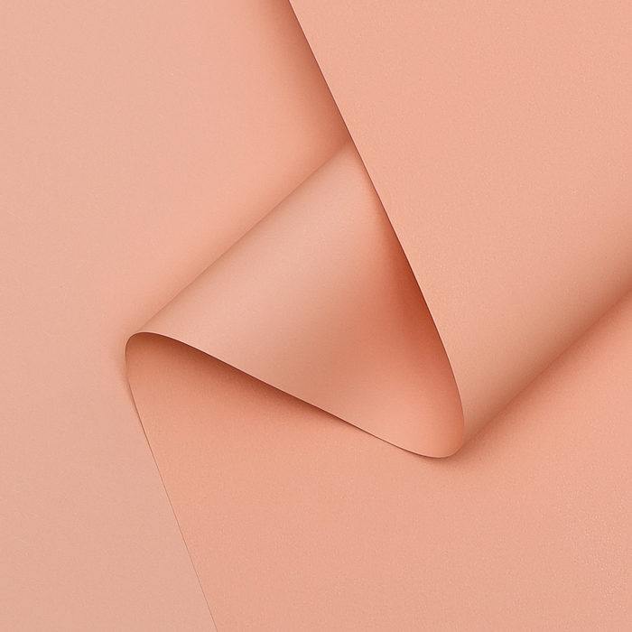 Пленка для цветов тонированная, матовая, персиковый, 0.5×10 м ±1 см, 65 мкм - Фото 1