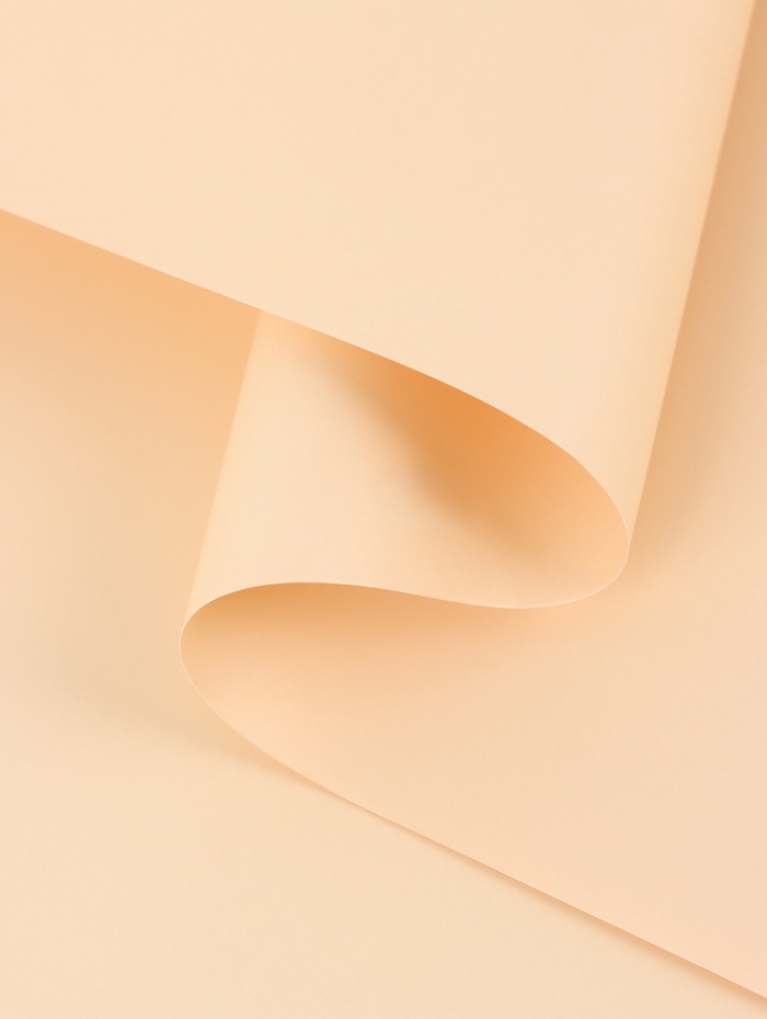 Пленка для цветов тонированная, матовая, бледный персик, 0.5×10 м, 65 мкм - Фото 1