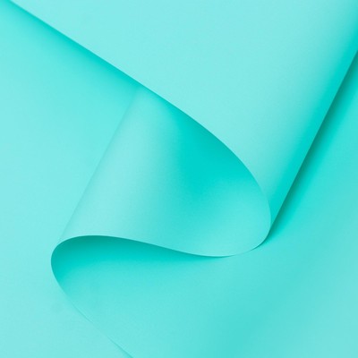 Пленка для цветов тонированная, матовая, бирюза, 0.5×10 м, 65 мкм