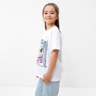 Футболка детская KAFTAN "Girl", р. 34 (122-128 см), белый 9596877 - фото 10543465