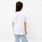 Футболка детская KAFTAN "Girl", р. 34 (122-128 см), белый 9596877 - фото 10543466