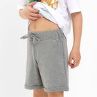 Шорты детские KAFTAN "Basic line", р. 28 (86-92 см), серый меланж - фото 805571565