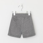 Шорты детские KAFTAN "Basic line", р. 28 (86-92 см), серый меланж - фото 805571569