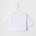 Футболка детская укороченная KAFTAN "Basic line", р. 28 (86-92 см), белый 9596955 - фото 10543657