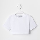 Футболка детская укороченная KAFTAN "Basic line", р. 28 (86-92 см), белый 9596955 - фото 10543653