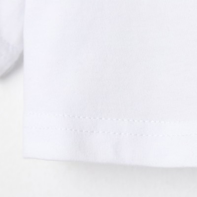 Футболка для девочки укороченная KAFTAN: Basic line, белая, размер 30 (98-104 см)