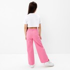 Футболка детская укороченная KAFTAN "Котик", р. 28 (86-92 см), белый 9596959