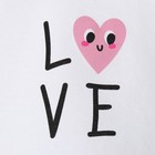 Футболка детская укороченная KAFTAN "Love", р. 32 (110-116 см), белый - Фото 8