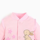 Кофточка детская, цвет розовый, зайка, рост 56 см 9662783