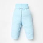 Ползунки детские, цвет голубой, звёздочки, рост 56 см 9662795