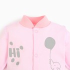 Кофточка детская, цвет розовый, Hi, рост 56 см - фото 27141494