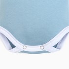 Боди детский, цвет серо-голубой, ёжик, рост 74 см - Фото 3