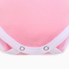 Боди детское «Панда», рост 68 см, розовое - фото 38715186