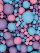 Кондитерская посыпка с мягким центром матовая «Жемчуг» розовая, сиреневая, голубая, 50 г 9750031