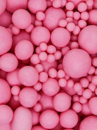 Кондитерская посыпка с мягким центром матовая «Жемчуг», розовая, 50 г