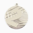 Медаль призовая 002 диам 5 см «2 место» серебряная, без ленты - Фото 3