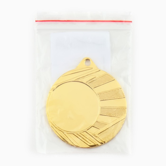 Медаль под нанесение диам 4 см. Цвет зол. Без ленты - фото 1907733406