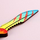 Модель из дерева «Нож-кастет», молнии - Фото 4
