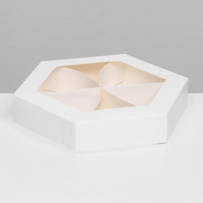 Менажница белая, 23×4 см