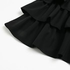 Платье школьное для девочек, цвет чёрный, рост 128 см - Фото 3