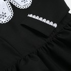 Платье школьное для девочек, цвет чёрный, рост 128 см - Фото 5