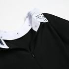 Платье школьное для девочек, цвет чёрный, рост 128 см - Фото 7