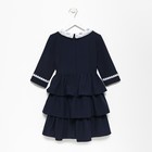 Платье школьное для девочек, цвет тёмно-синий, рост 146 см - Фото 10