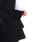 Сарафан школьный для девочек , цвет чёрный, рост 134 см - Фото 4