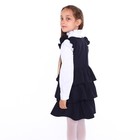 Сарафан школьный для девочек, цвет тёмно-синий, рост 146 см - фото 52050419