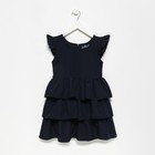 Сарафан школьный для девочек, цвет тёмно-синий, рост 146 см - фото 52050421