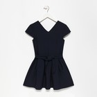 Сарафан школьный для девочек, цвет тёмно-синий, рост 134 см - фото 22267813