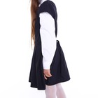 Сарафан школьный для девочек, цвет тёмно-синий, рост 134 см - фото 22267804