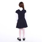 Сарафан школьный для девочек, цвет тёмно-синий, рост 134 см - фото 22267805