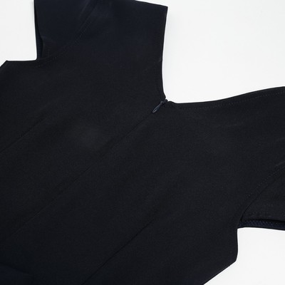 Сарафан школьный для девочек, тёмно-синий, рост 134 см