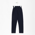 Брюки школьные для девочек, цвет тёмно-синий, рост 152 см - фото 24456971