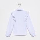 Блузка школьная для девочек, цвет белый, рост 128 см - Фото 9