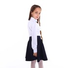Блузка школьная для девочек, цвет белый, рост 146 см - Фото 3