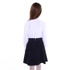 Блузка школьная для девочек, цвет белый, рост 146 см - Фото 4