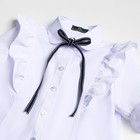 Блузка школьная для девочек, цвет белый, рост 140 см - фото 805572752