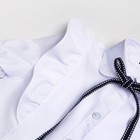 Блузка школьная для девочек, цвет белый, рост 140 см - фото 805572753