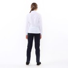 Блузка школьная для девочек, цвет белый, рост 164 см - Фото 4